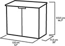 Keter 880L Weatherproof Outdoor Garden Storage Shed – Lockable, Ventilated & Includes 2 Padlocks