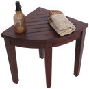 Oasis Bathroom Teak Corner Shower Seat Stool Chair Bench Sitting
