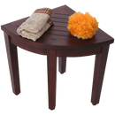 Oasis Bathroom Teak Corner Shower Seat Stool Chair Bench Sitting